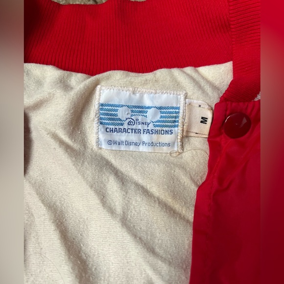 Vintage Walt Disney Character Fashion Red Bomber Mickey Mouse Jacket - Picture 5 of 10